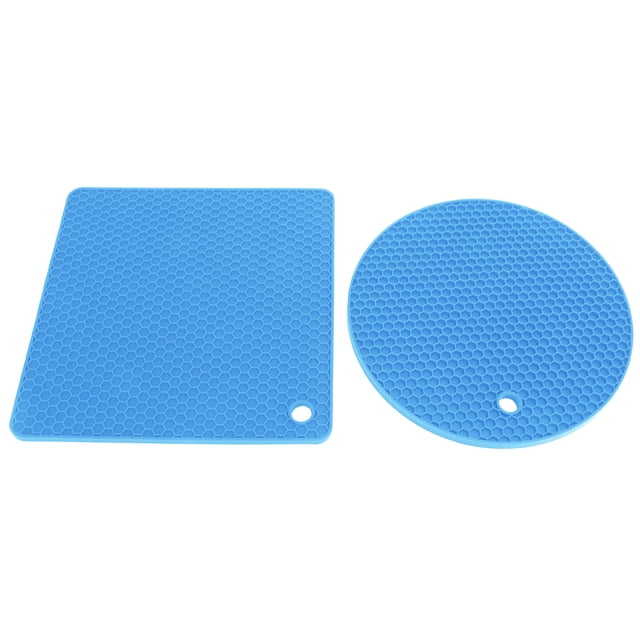 Alfombrillas de Silicona 5 uds 2 Redondas 3 Cuadradas Alfombrilla de Nido de Abeja de Silicona Almohadillas Calientes Multiusos Soporte para Ollas para Platos Calientes ANGGREK Otros