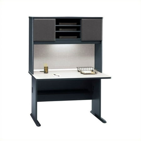 Bush Business Series A 48 Computer Desk With Hutch In Slate