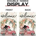 thumbnail image 6 of Wedding Welcome Gnomes Garden Flag 12x18 Inch Valentine''s Day Anniversary Wedding Yard Outdoor Double Sided Flag Bride and Groom Holiday Party Yard Outdoor Decoration, 6 of 6
