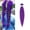 24inch, variant on Purple Braiding Hair Extensions,Pre Stretched Synthetic Purple Braiding Braiding Hair Extensions For Braids, Purple Hair Extensions For Stage Party Halloween Costume,1pack,24inch
