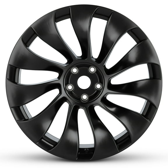 For 2020-2024 Tesla Model Y Rear 21 Inch Powder-Coated Matte Black Alloy - OE Direct Replacement - Road Ready Car Wheel
