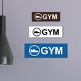 thumbnail image 2 of Basic Gym Sign (Brushed Gold) - Medium, 2 of 5