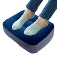 thumbnail image 5 of Desk Foot Rest Comfortable Foldable Curve Footrest for Home Computer Train Gray Blue, 5 of 6
