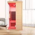 thumbnail image 6 of Single Person Compact Home Sauna Kit with Hemlock Wood Aroma, Efficient Heating System & Easy DIY Installation for Personal Relaxation in Small Spaces, 6 of 7