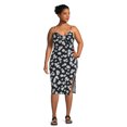 No Boundaries Juniors Plus Size Twist Front Midi Dress