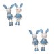 thumbnail image 2 of Kearding Crochet Kit for Beginner Cute Rabbits Hook, Accessories Includes Yarn, Azul 2Conjunto, 2 of 6
