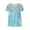 Light Blue, variant on KyCheLot Comfy T-Shirts for Women Summer Lightweight Side Spilt Button Short Sleeve Tunic Tops