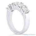 thumbnail image 2 of Round Brilliant Cut Charles & Colvard Moissanite 5-Stone Wedding Ring in 14k White Gold, 2 of 3