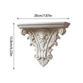 thumbnail image 2 of Floating Wall Shelves, Gothic Corner Storage Rack, Wall Mount Display with Decorative Frame, Wooden, Corner Storage Organizer with Gothic Design, Display for Living Bedroom, 2 of 5