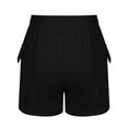 thumbnail image 4 of Ltctricy Women's Cargo Sweat Shorts Elastic High Waisted Drawstring Lounge Shorts Casual Athletic Shorts with Pockets, 4 of 5
