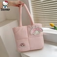 thumbnail image 5 of Sanrio-Bolso de hombro de tela de plumón, bolsa de maquillaje de Hello Kitty de dibujos animados, Cinnamoroll, bolsas de almacenamiento de alta capacidad, nuevo2833, 5 of 5