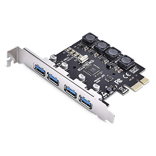 Pcie Usb 3 0 Card Eluteng 4 Ports Pci Expree To Usb Expansion Card Super Speed 5gbps