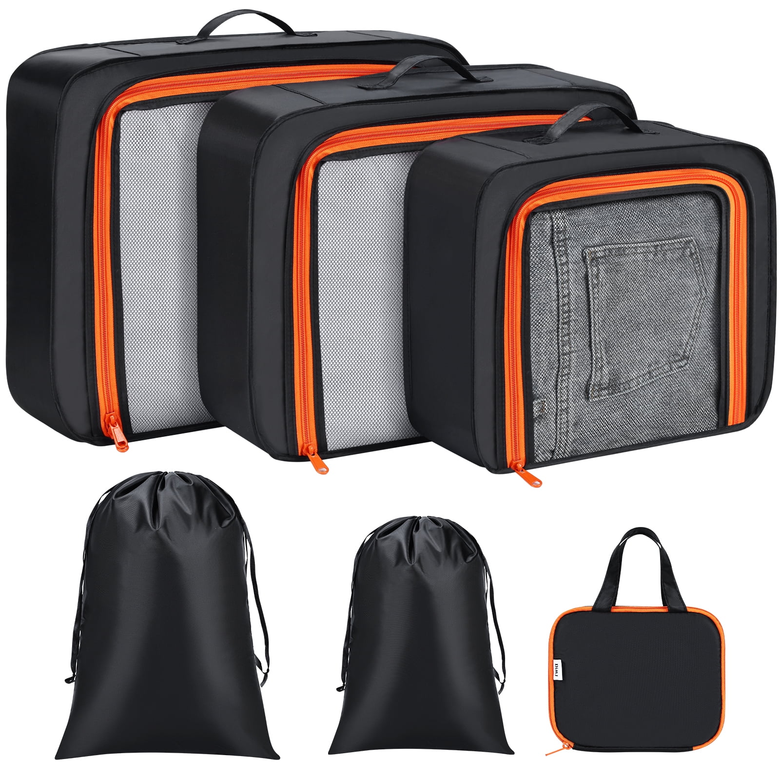 DIMJ Packing Cubes for Suitcase, Travel Suitcase Organizer Bags Set, 8