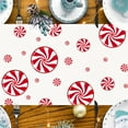 thumbnail image 1 of Fiudx Bandera de Mesa Navideña con Diseño de Muñeco de Nieve y Árbol, de Hierro Duradero, Versátil para Uso En Interiores y Exteriores, Ideal para Fiestas Navideñas, Ideal para Regalar, 1 Mantel., 1 of 5