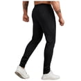 thumbnail image 4 of YDLCAFD Mens Pants Jeans Slim Fit Men Fine Striped Micro Elastic Small Leg Pants Business Casual Trend Drawstring Waist Comfortable Pants, 4 of 9