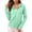 Green, variant on WIZUTIZ Women's UPF 50 Sun Protection Pullover Hoodie Quick-Dry Athletic Lightweight Long Sleeve Outdoor Hiking Round Neck Active Cover Top