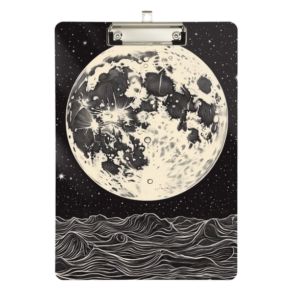 FORMRS Acrylic Clipboard with Low Profile Clip Standard A4 Letter Size, 12.5" x 9", Beige Moon