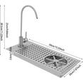 thumbnail image 7 of Miumaeov Cup Washer Sink with Faucet, Stainless Steel Glass Rinser with Drain Drip Tray Recessed Pitcher Rinser with Drain Pipe & Inlet Pipe, 7 of 7