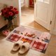 thumbnail image 4 of Tapete de cocina para San Valentín | Alfombra absorbente antideslizante de 40 x 60 cm | Felpudo de poliéster para entrada, baño y lavabo | Decoración navideña multicolor, 4 of 6
