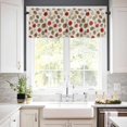 thumbnail image 6 of Christmas Kitchen Curtains and Valances Set, Rod Pocket Curtains Tier Farmhouse Window Curtains 36 Inch Length, Winter Xmas Pinecone Plants Retro Farmhouse 3 Piece Kitchen Curtains Set, 6 of 6