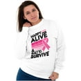 thumbnail image 4 of Happy Alive Built To Survive Warrior Women Plus Size Crewneck Sweatshirt Brisco Brands 5X, 4 of 5