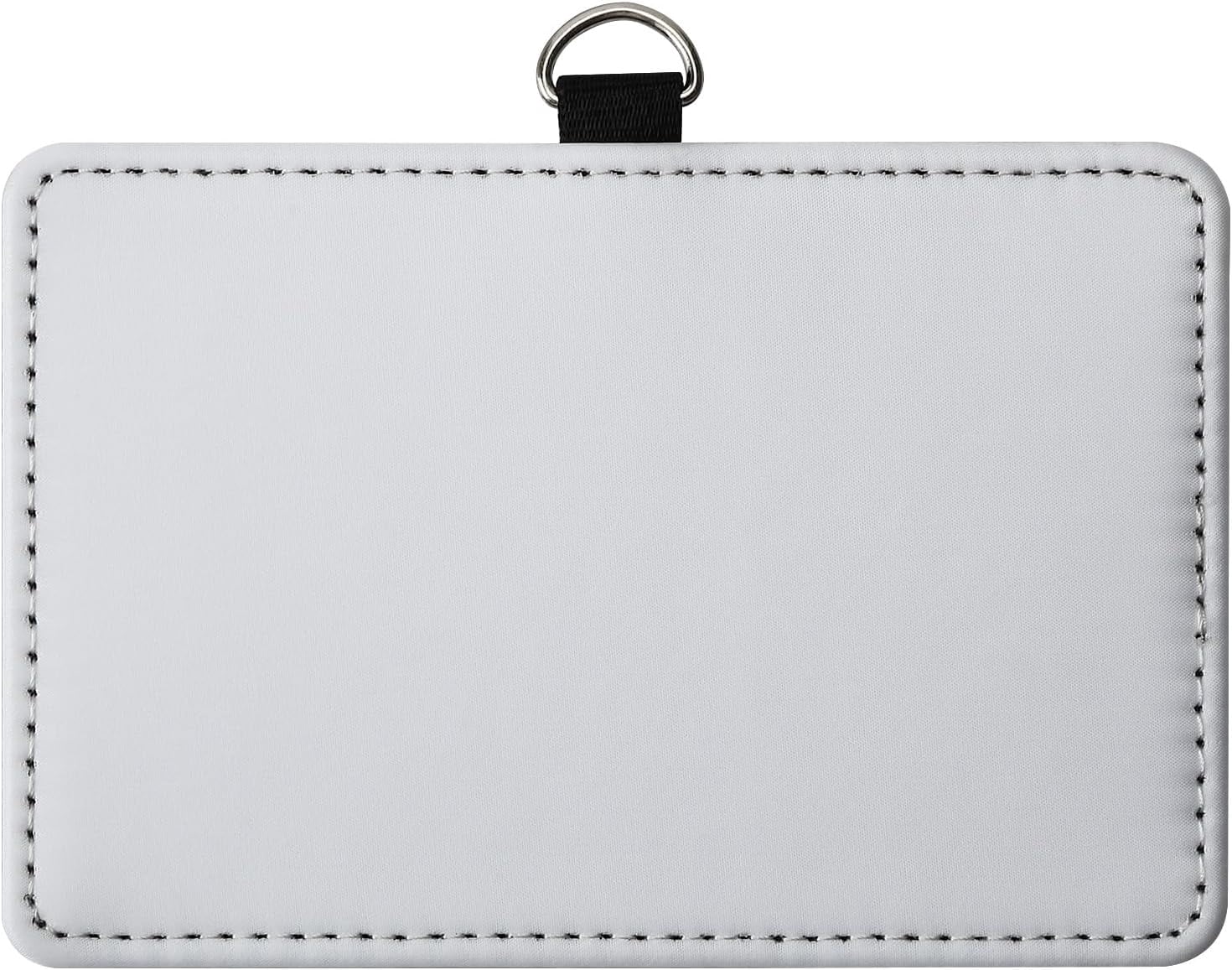 30 Pack Sublimation Blank PU Leather ID Badge Holder DIY Heat Transfer Print Horizontal ID Card Holders for Badges Waterproof Name Tag Holders for Coach Office Employees Students