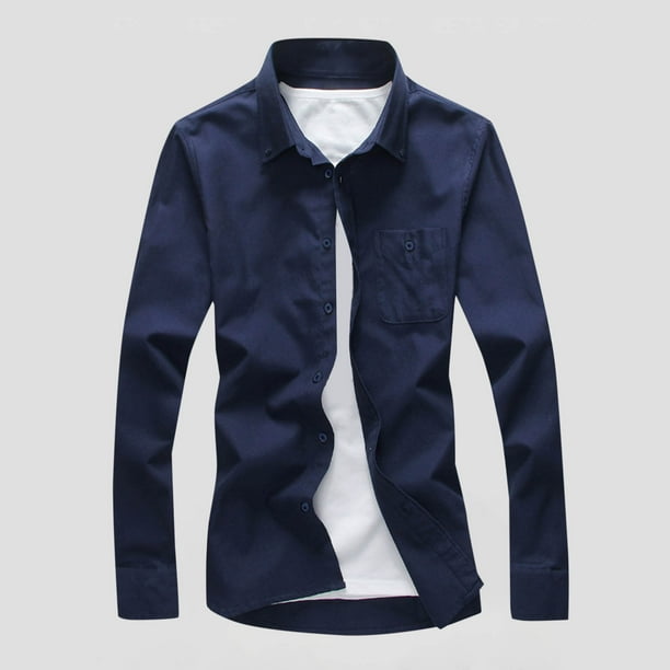 pstuiky camisetas de hombre, Camiseta informal de manga corta con botones y solapa de color liso para hombre camisetas de hombre m