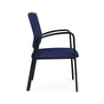 thumbnail image 2 of Newport Reception Waiting Room Healthcare 18.5" Guest Chair / Black Steel / Blue, 2 of 5