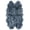 Grey, variant on SAFAVIEH Sheep Skin Tiana Animal Runner Rug, Ivory/Dark Charcoal, 2' x 8'5"