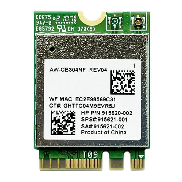 AW-CB304NF RTL8821CE Tarjeta de Red InaláMbrica 2.4G / 5G Banda Dual Bluetooth 4.2 433Mbps 802.11AC Tarjeta de Red IPC para Computadora PortáTil