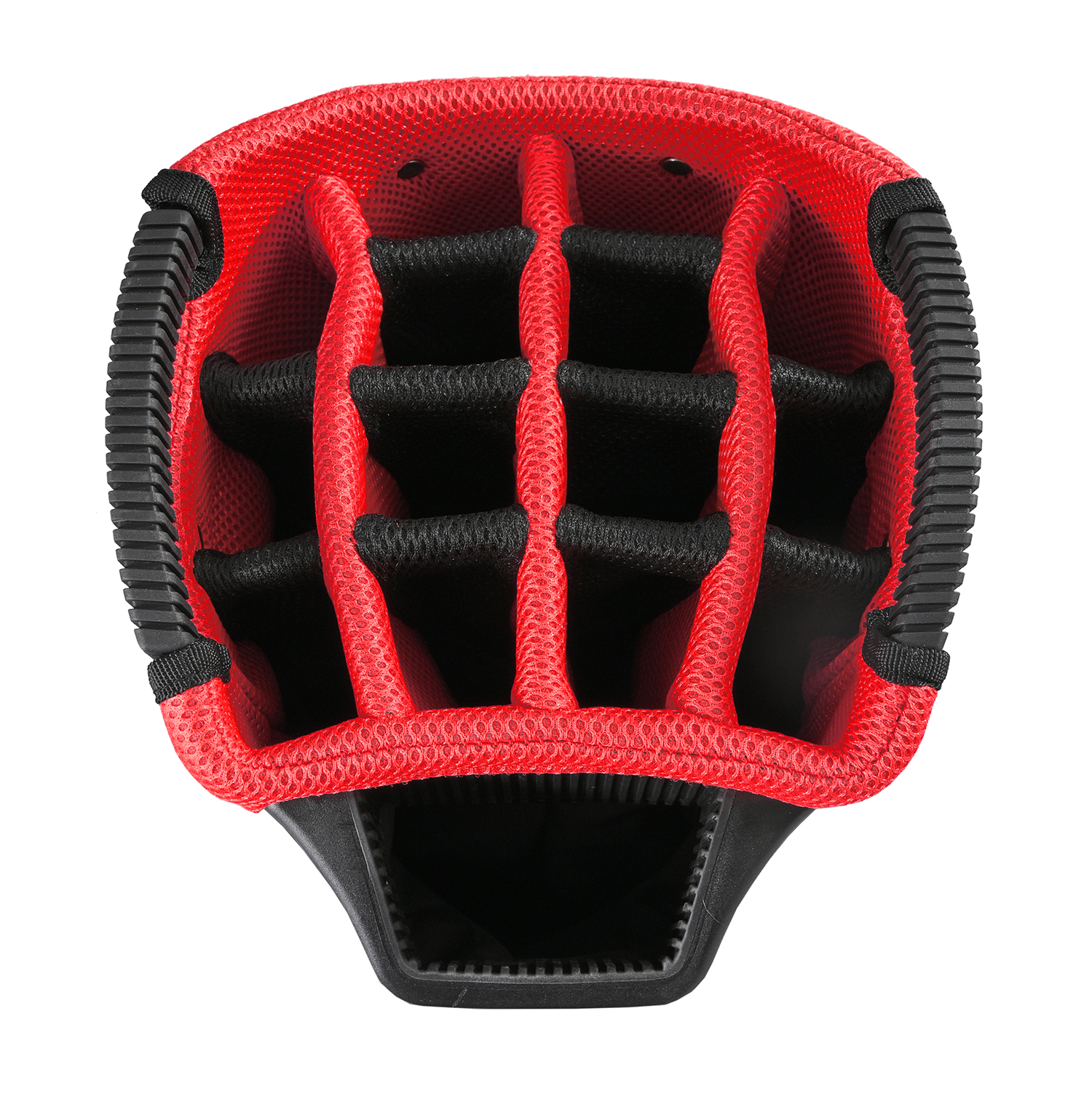 Axglo A211 Lightweight Golf Cart Bag | 15 Full-Length Dividers with Putter Well - Red/Black