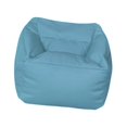 thumbnail image 4 of Puf pequeño Macarena con Relleno funda de lino moderno sofá tatami Azul claro, 4 of 8
