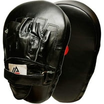 Genuine Leather Extreme Curved Target Focus Punching Mitts for MMA, Kickboxing, Muay Thai Martial Arts Sparring with Wrist Support