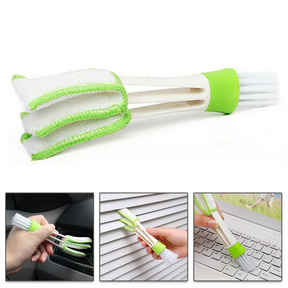 RAINB 1X Car Cleaning Accessories Auto Air Conditioner Vent Blinds Brush  Cloth Cleaner