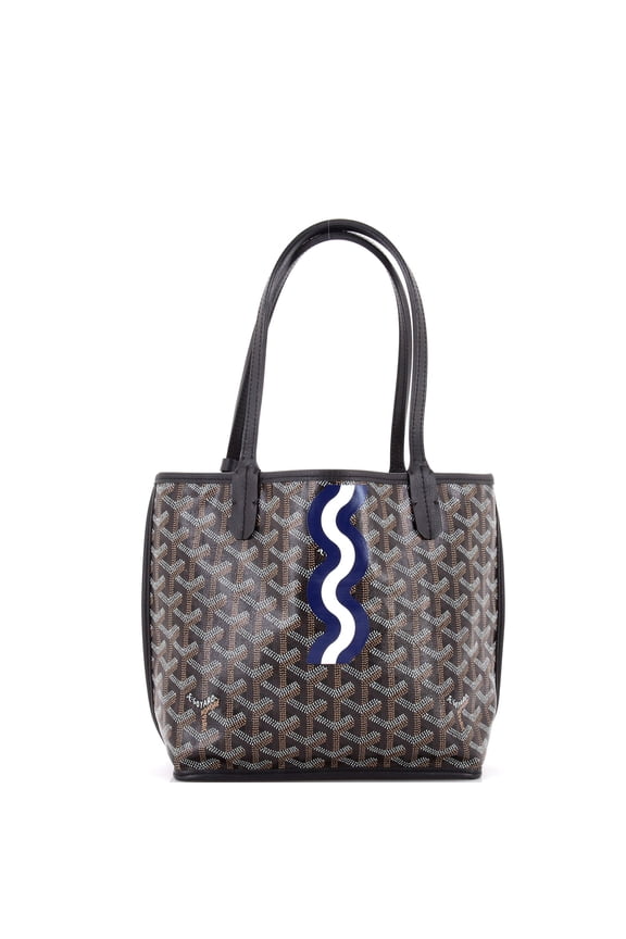 Pre-Owned Anjou Reversible Tote Printed Coated Canvas Mini By Rebag