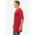 thumbnail image 3 of KingSize Men's Big & Tall Shrink-Less Lightweight Longer-Length Crewneck T-Shirt, 3 of 5