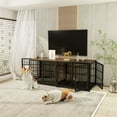 thumbnail image 4 of Wisfor Cage/chenil pour Chien Robuste Noir de 30 Pouces, Meuble Télé, Table d'Appoint en Bois, Meuble, 4 of 5
