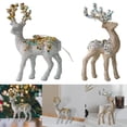 thumbnail image 1 of 2 piezas Reno Elk Salvador Árbol de Navidad Decoración Artesanía Figuras Colgante de ciervo decorativo, 1 of 10