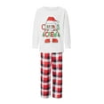 thumbnail image 2 of Nituyy Matching Family Christmas Pajamas Set, Reindeer Plaid Printed Xmas PJs Loungewear Sleepwear for Women Men Kids, 2 of 9