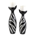 thumbnail image 1 of 14"/16"H Zebra Candle Holder Set, 1 of 1