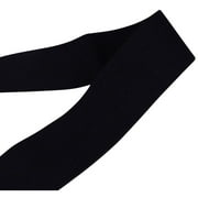 Porcelynne Black Plush Strap or Waistband Elastic - 1 3/8" or 35mm - 3 Yards