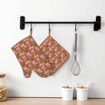 thumbnail image 6 of Honeii Cartoon Pigs patten Oven Mitts and Pot Holders Sets, Baker Oven Mitts, Mittens for Kitchen Decor, Baking Lover over Gloves Gifts, 6 of 7