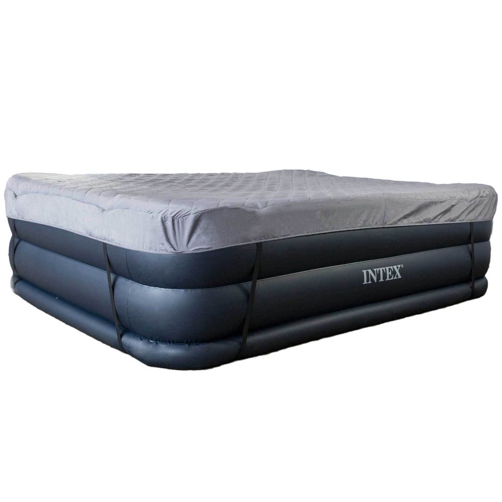 Intex Queen Raised Air Mattress Bed with BuiltIn Electric Pump