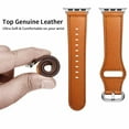 thumbnail image 3 of Leather strap For Apple watch band 44mm 40mm iWatch band 42mm 38mm Genuine Leather belt bracelet Apple watch series 5 4 3 2 SE 6, 3 of 7