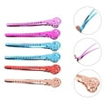 thumbnail image 2 of 18pcs Slip Women Duckbill Salon Hairpin Barrettes Duck Hair Metal Steel Sectioning for Men Holder Clip Barbershop Holes Cutting Hairdressing with Coloring Alligator Home Hairpins, 2 of 5