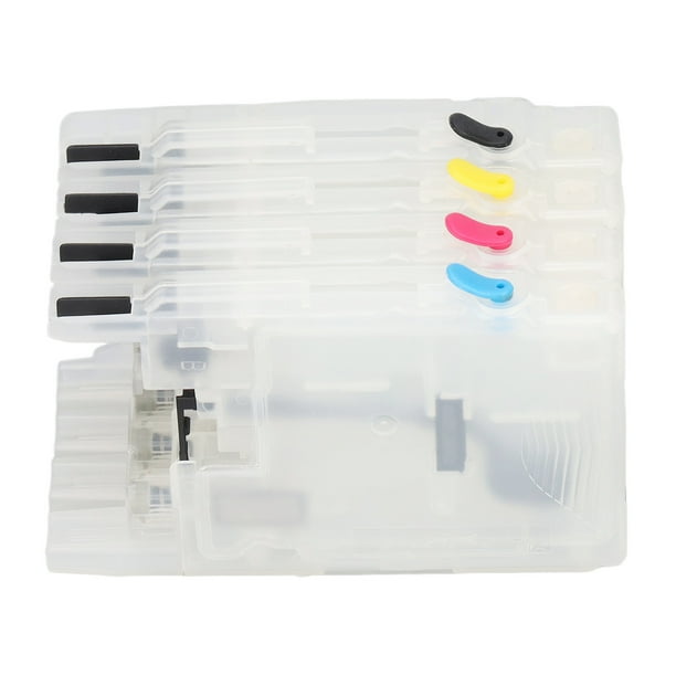 Cartuchos de tinta compatibles, reemplazo de cartuchos de tinta de impresión transparente 4 piezas PP duradero sin bloque para impresora de inyección de tinta ANGGREK Ocean Broad Surfboard Fins