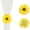 Brightyellow Sunflower, variant on Monebena 2 Pcs of Rustic Big Diameter 7.08inch Artificial Sunflower Curtain Clips Curtain Tiebacks Accessory Curtain Holder Curtain Holdbacks for Home Office Decoration,Bright Yellow