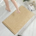 thumbnail image 7 of AuroraX Non-Slip Backing Bath Rug Mat Chenille Khaki Soft Plush Bathroom Rug Modern Absorbent 15x23 Inch, 7 of 7