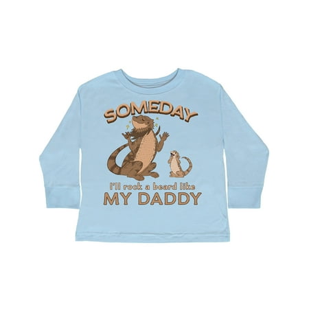 

Inktastic Someday I ll Rock A Beard Like My Daddy-Bearded Dragons Gift Toddler Boy or Toddler Girl Long Sleeve T-Shirt