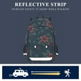 thumbnail image 5 of FORMRS Unisex School Backpack 17" Student Travel Bag with Laptop Compartment, Floral Christmas, 5 of 7